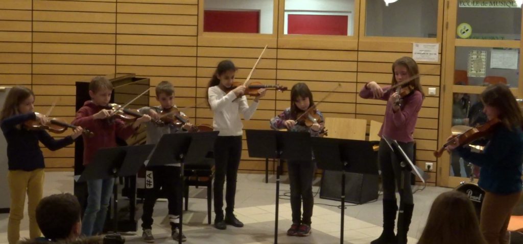 Ensemble de violons, le 20/12/2017