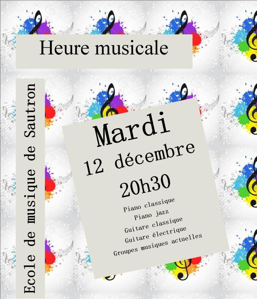 concert du 12/12/2017 : piano, piano jazz, guitare, groupe musiques actuelles