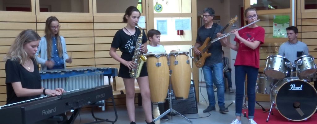 audition du 14/06/2018 : ensemble saxo, flûte, piano, batterie, percussion, basse, vibraphone