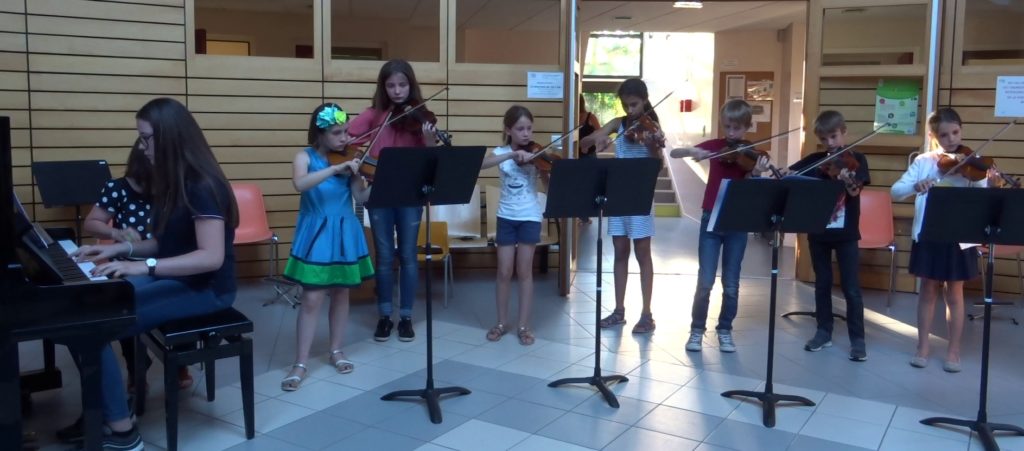 ensemble violons piano, en juin 2018