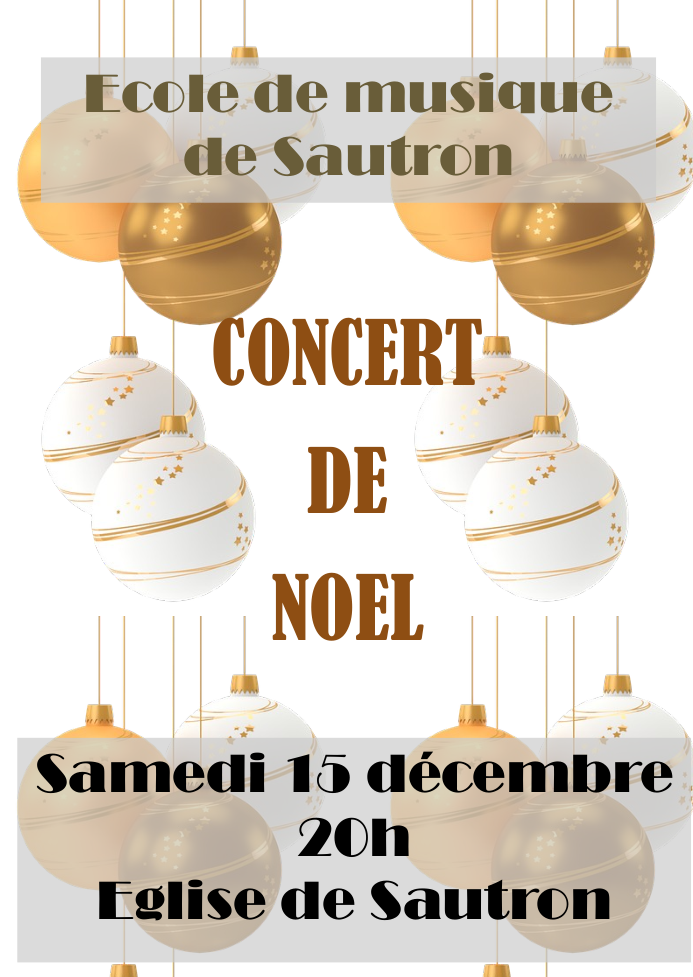 Affiche du concert de Noël 2018