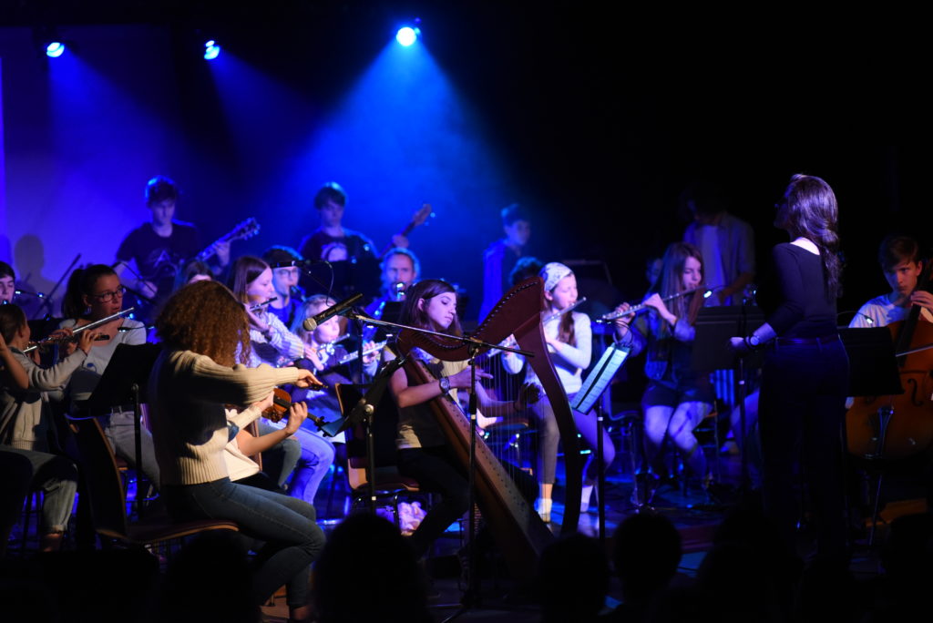 Le Melting Pot Orchestra interprétant l'ouverture du Grand Bleu, de Eric Serra, le 30/03/2019