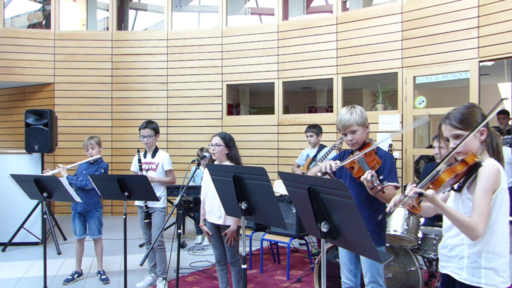 concert de l'ensemble Enfants de l'école de musique, en juin 2019