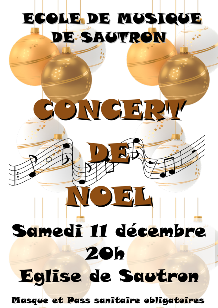 Annonce du concert de Noël 2021