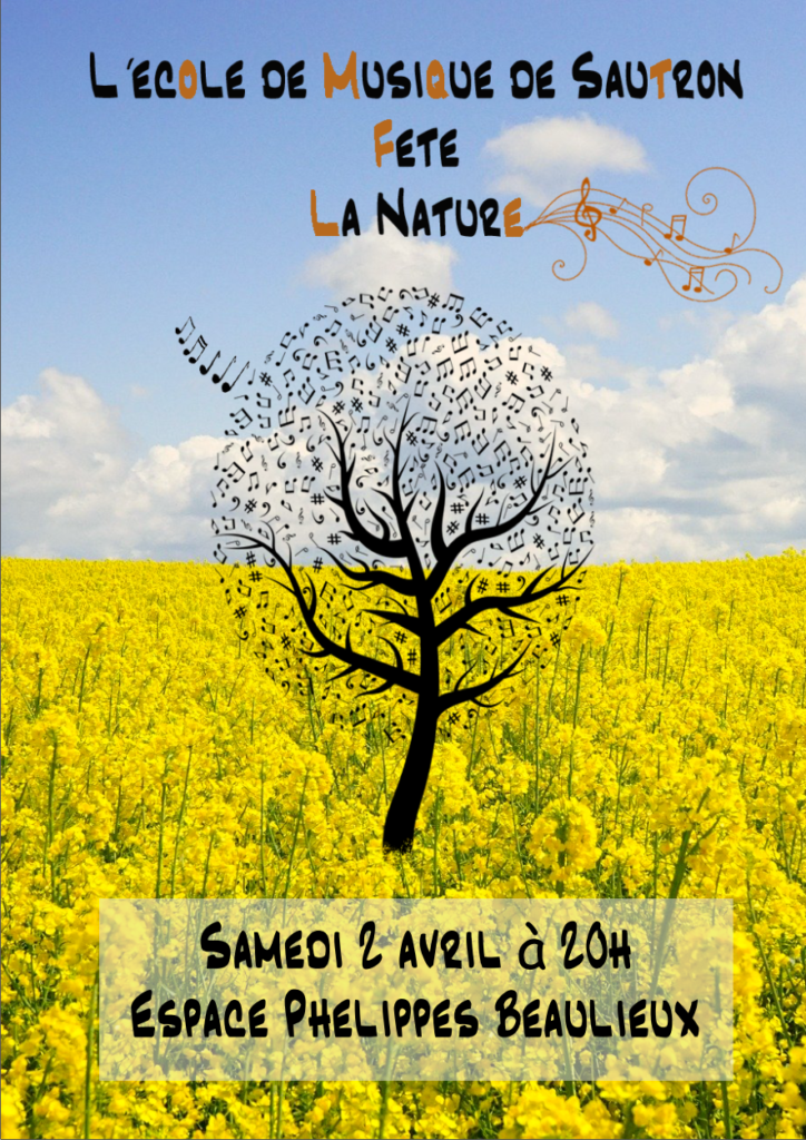 Le concert annuel de l'école se déroulera le samedi 2 avril à 20h à Sautron