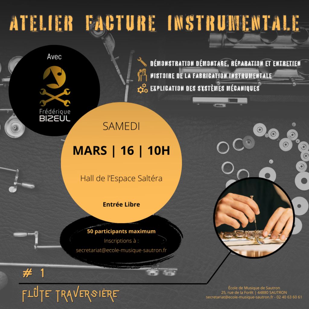 Atelier Facture Instrumentale Frédérique BIZEUL Flûte Traversière